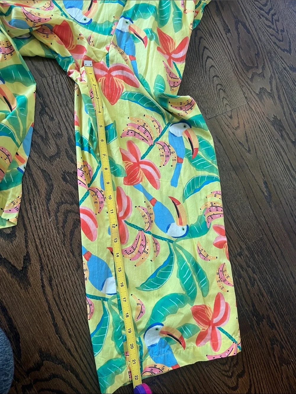 NEW! Tea Collection Tropical Birds Banana Girls Flutter Strap Jumpsuit
